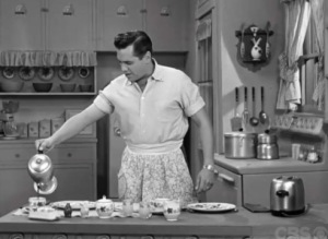 Ricky Ricardo was a 50's man who could cook and croon, and his wife didn't control his every move.